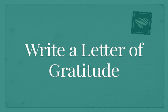 write a letter of gratitude