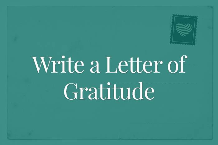 write a letter of gratitude